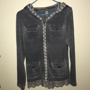 From Sachs! Hardly worn. Comfy and cute zip up